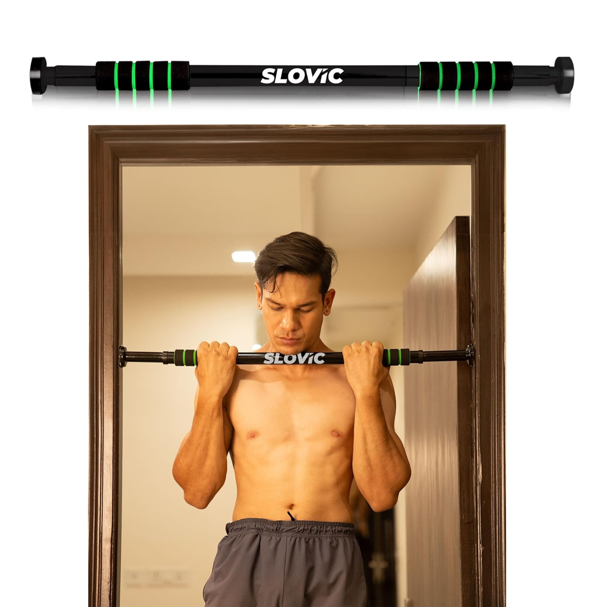 Slovic Door Pull Up Bar for Home Workout [100 Kg L...